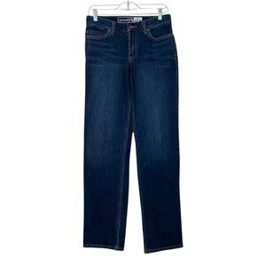 Carhartt Dark Wash Denim Jeans Size 4 Regular Rugged Flex Loose Fit Straight leg